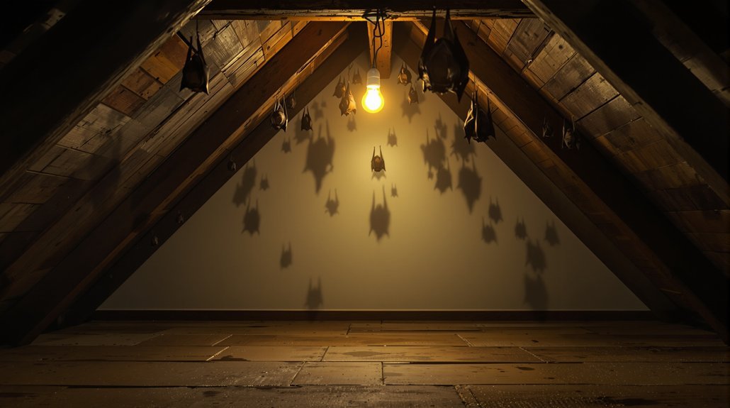 attic light repels bats