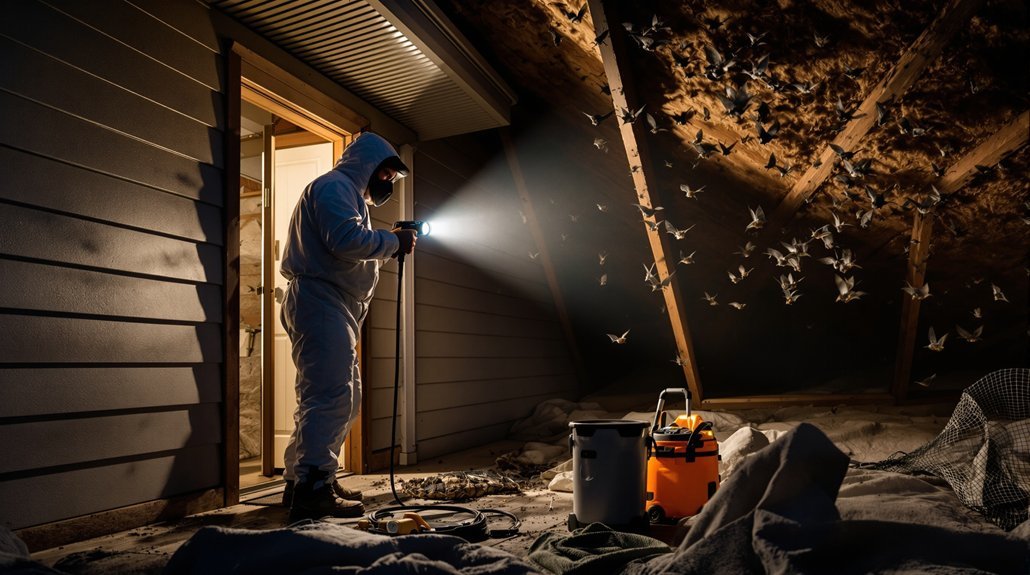 How Do Exterminators Get Rid of Bats in Des Moines Iowa?
