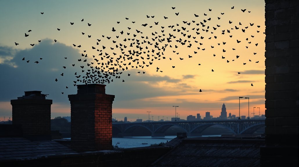 common bat roosting locations