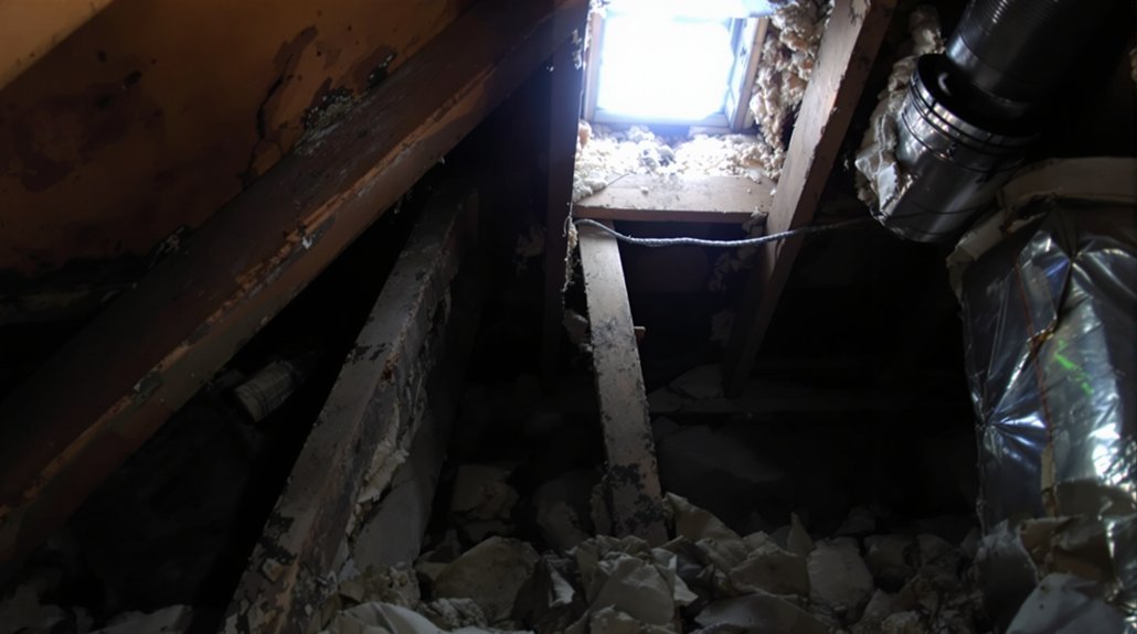 dark undisturbed attic corners
