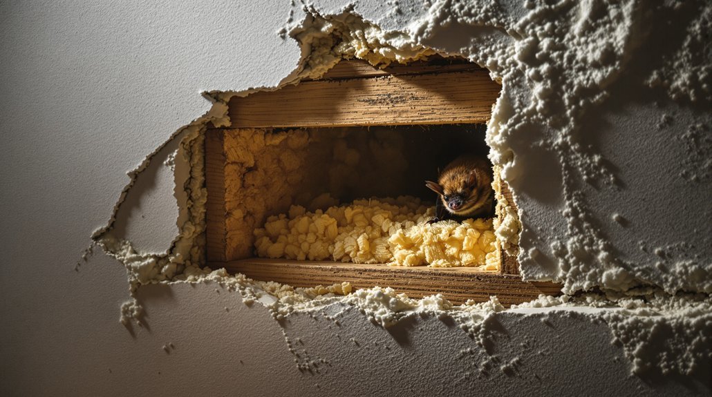 wall cavities harbor resting bats